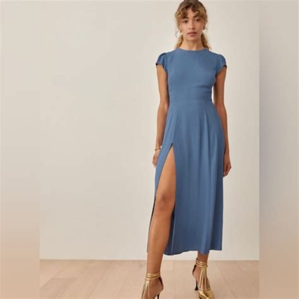 Reformation Gavin Dress Morning Glory NWT